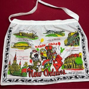 Mardi Gras NEW Orleans Mardi Gras Souvenir Tie Apron superdome French Quarter LA